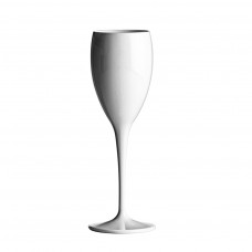 24x Champagnergläser Sektflöten Weiß 17cl Kunststoff Plastik PC Mehrweg Ø 6 cm · 20,7 cm