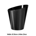 1x Flaschenkühler aus kunststoff Schwarz  4 l  Ø 20 cm · 23 cm