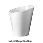 1x Flaschenkühler aus kunststoff Weiß 4 l Ø 20 cm · 23 cm