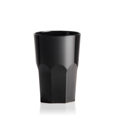 12x Cocktailgläser aus Kunststoff Unzerbrechlich Schwarz 0.35 l Ø 8.5 cm · 12 cm