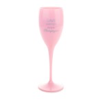 4x Sektgläser Rose Pink 17cl Kunststoff Unzerbrechlich Save Water Drink Champagne